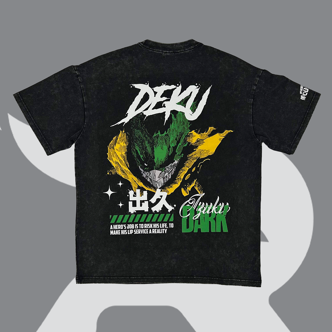 Dark Deku Acid Wash Tee