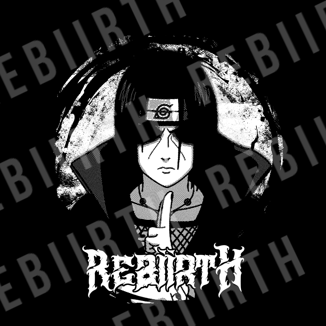 Itachi Oversized Tee - "A Crow Leaves No Shadow"