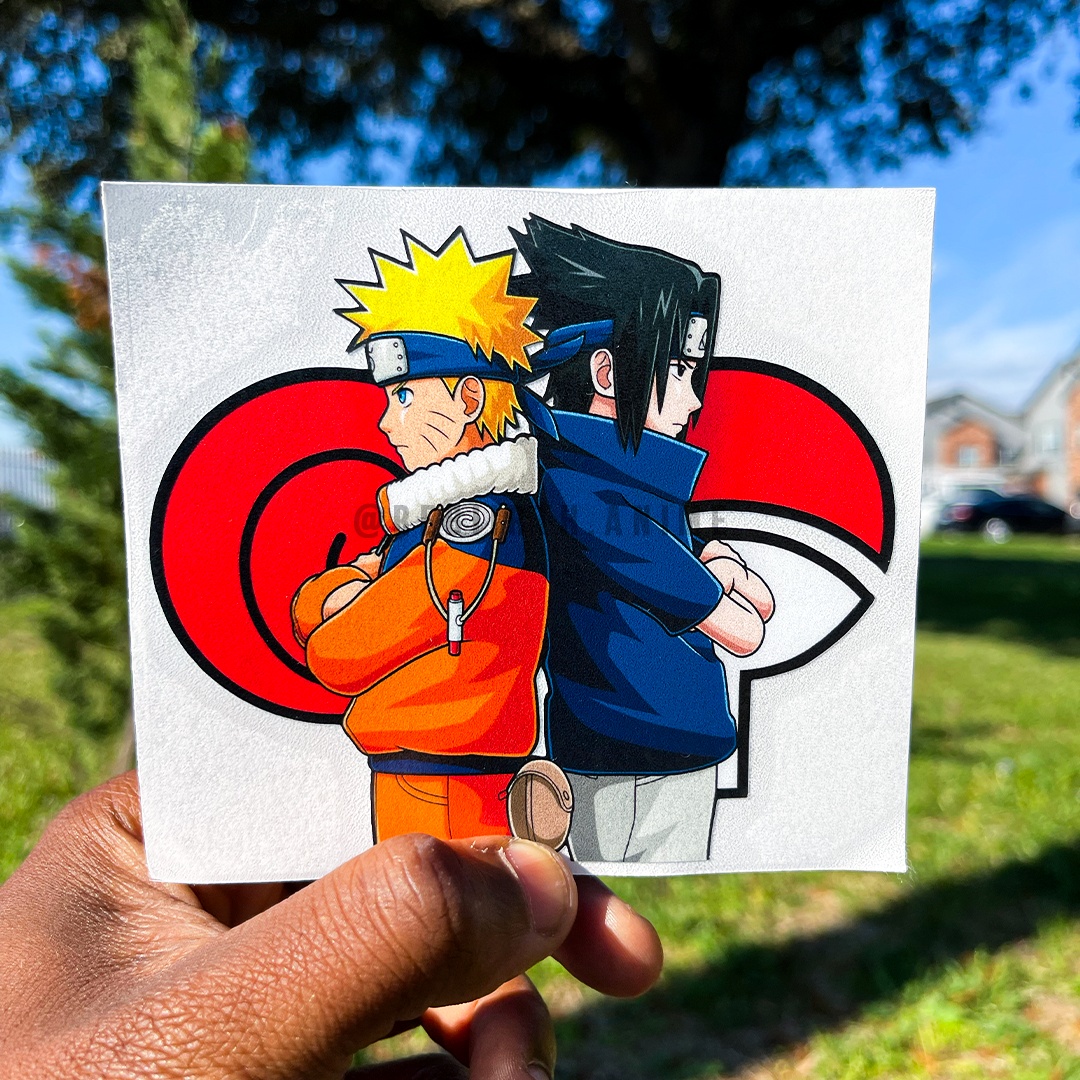 Naruto & Sasuke Vinyl Sticker