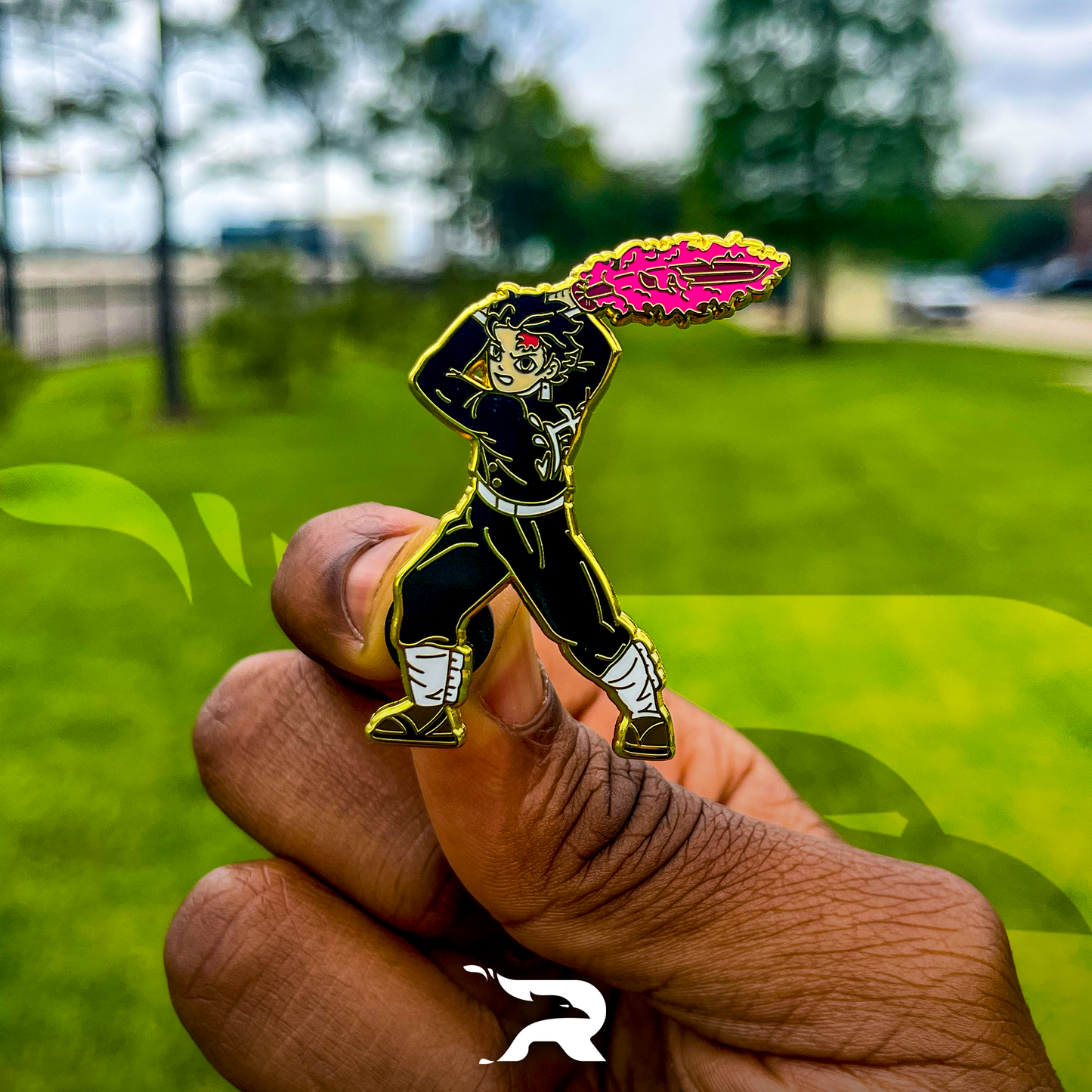 Blazing Blood Katana Hard Enamel Pin