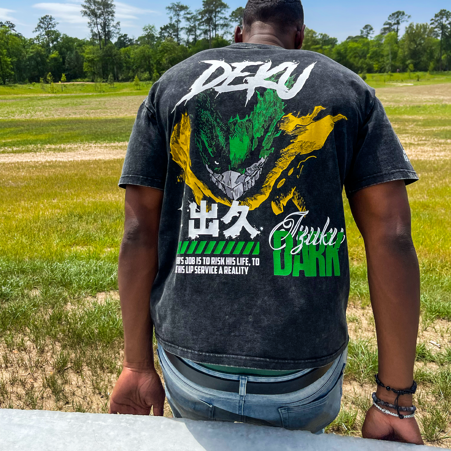 Dark Deku Acid Wash Tee