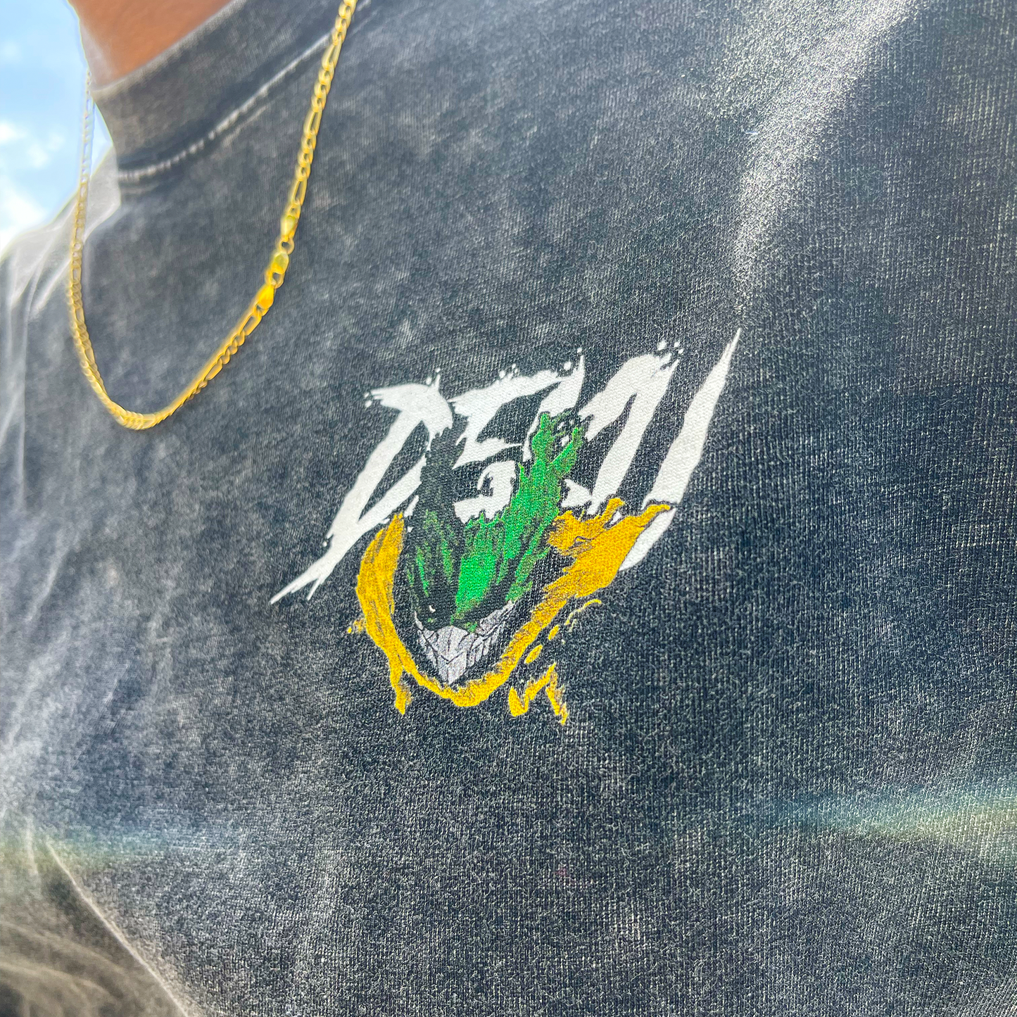 Dark Deku Acid Wash Tee