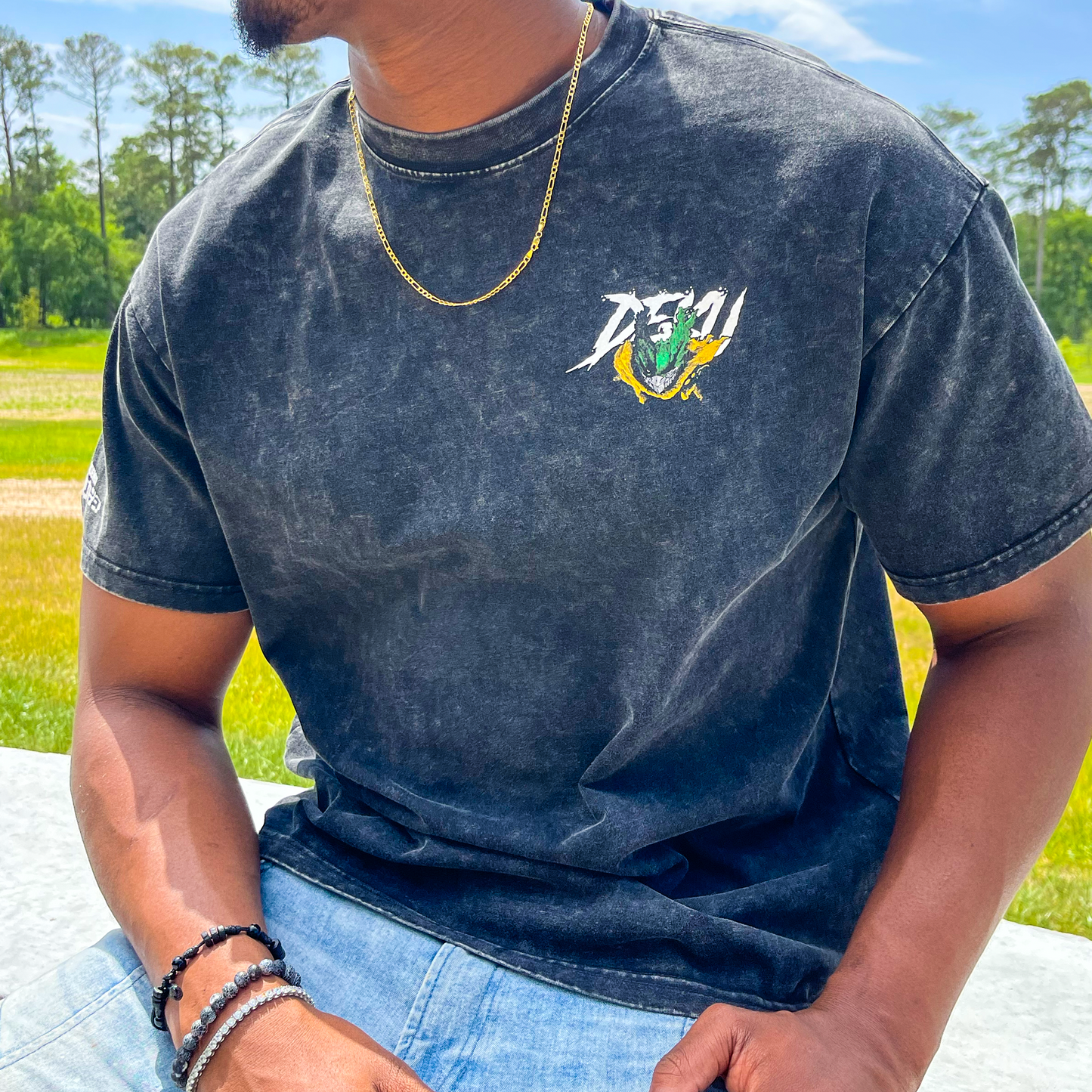 Dark Deku Acid Wash Tee