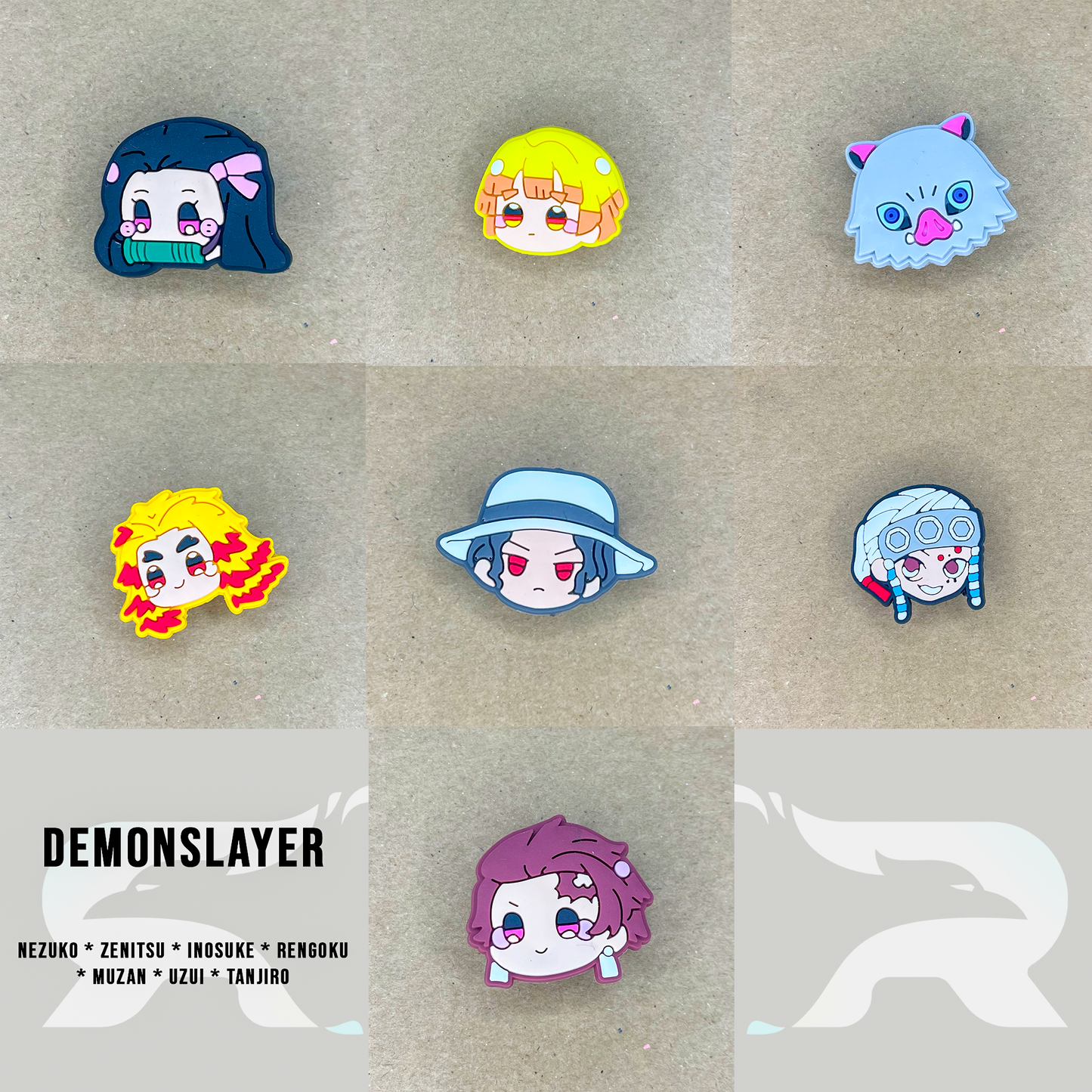 Anime Croc Charms - 3 pc. Assortment Pack