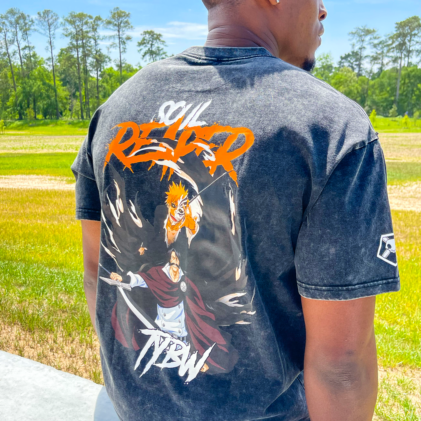 Soul Reaper Acid Wash Tee