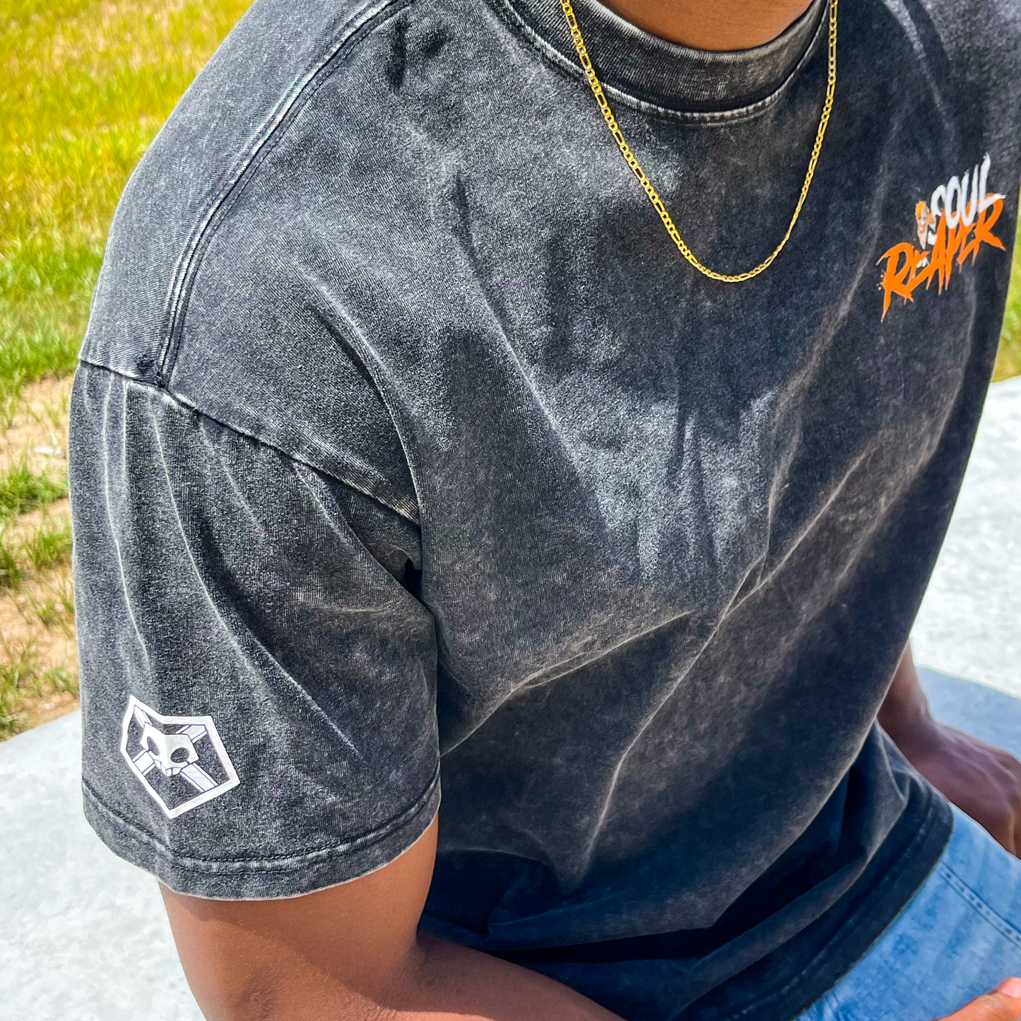Soul Reaper Acid Wash Tee