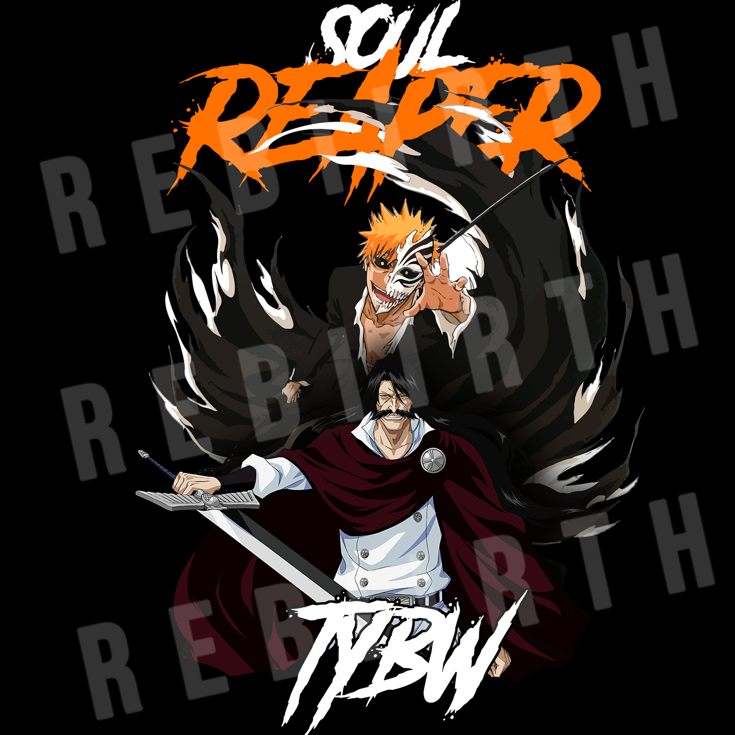 Soul Reaper Acid Wash Tee