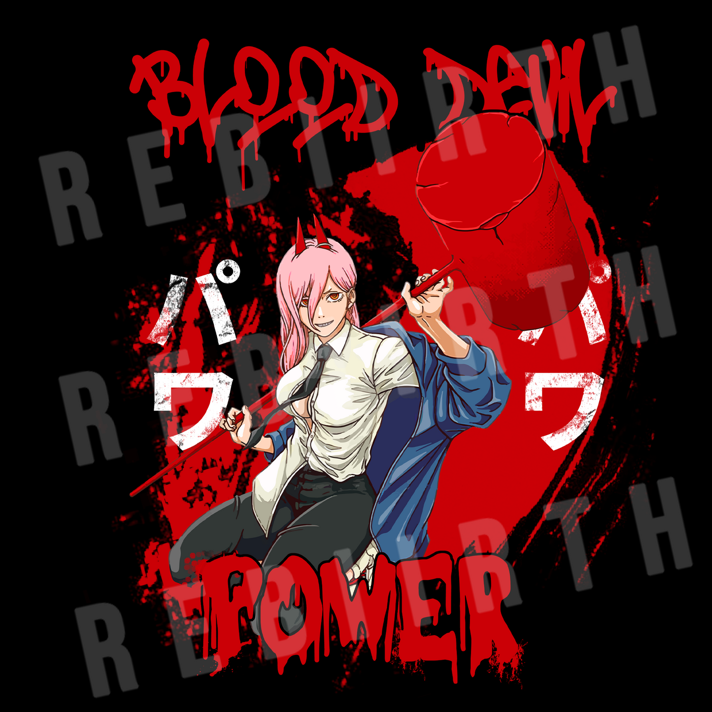 Blood Devil Acid Wash Tee