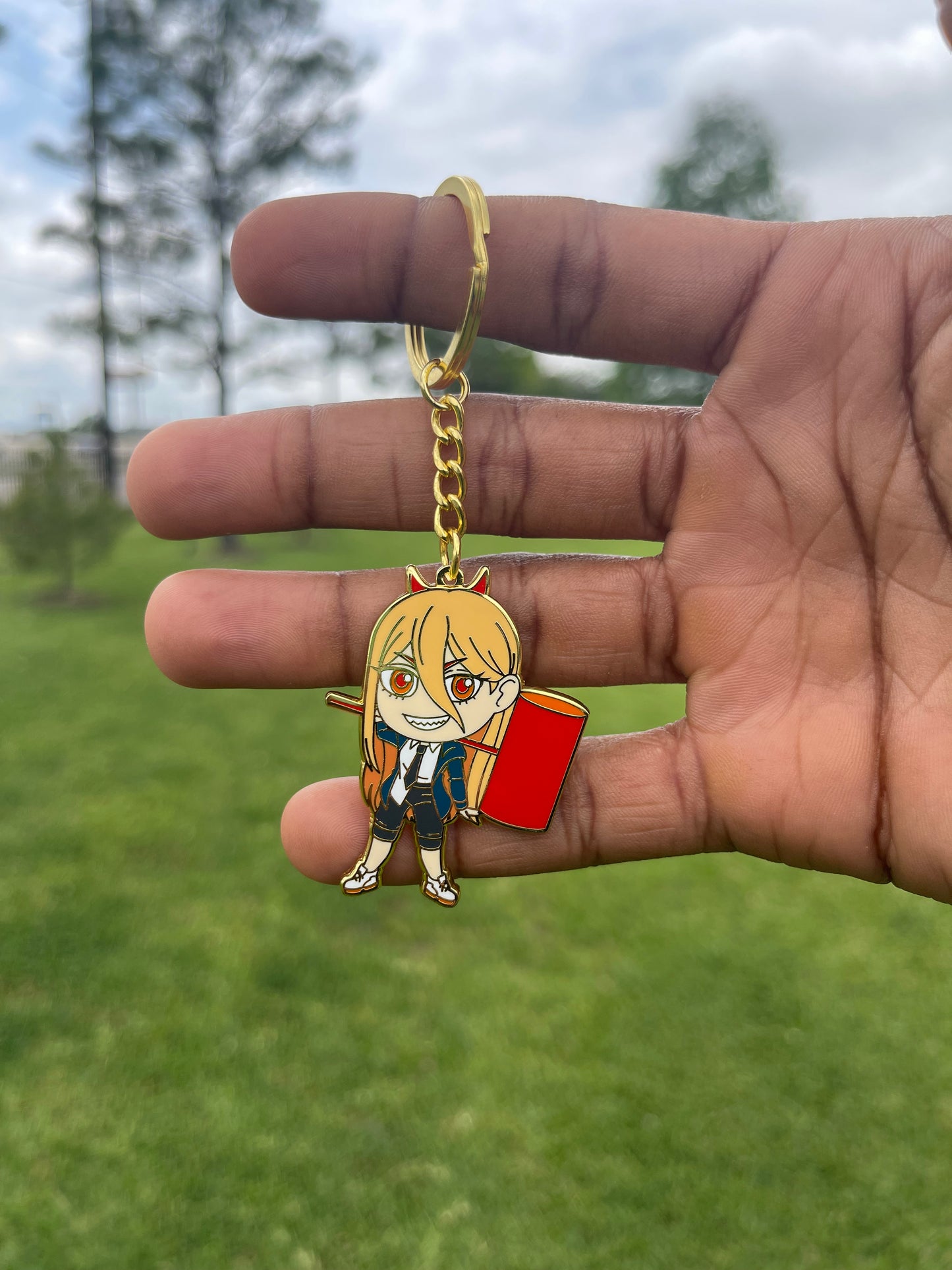 Power Hard Enamel Keychain