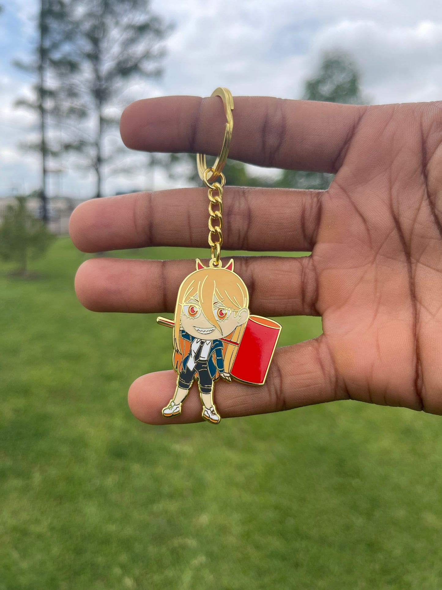 Power Hard Enamel Keychain