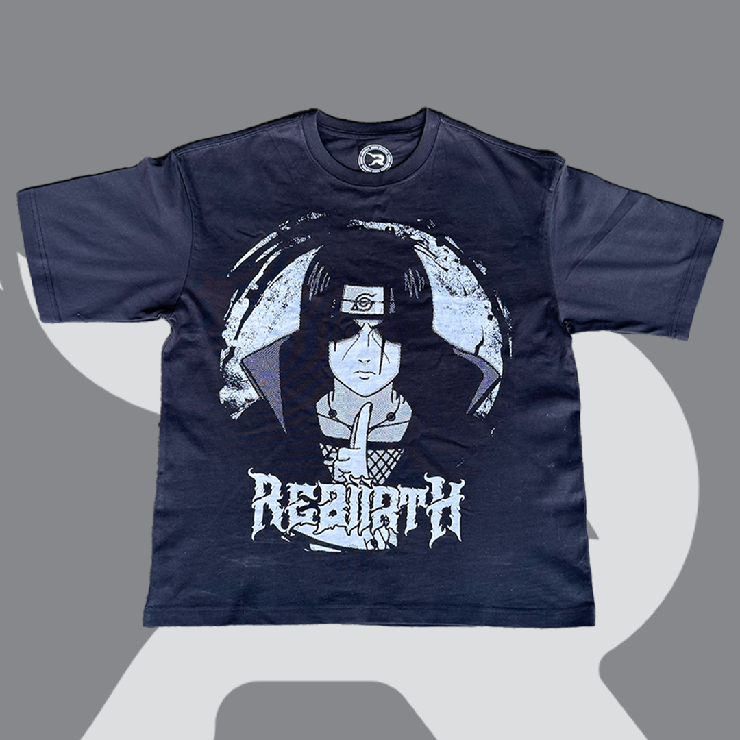 Itachi Oversized Tee - "A Crow Leaves No Shadow"