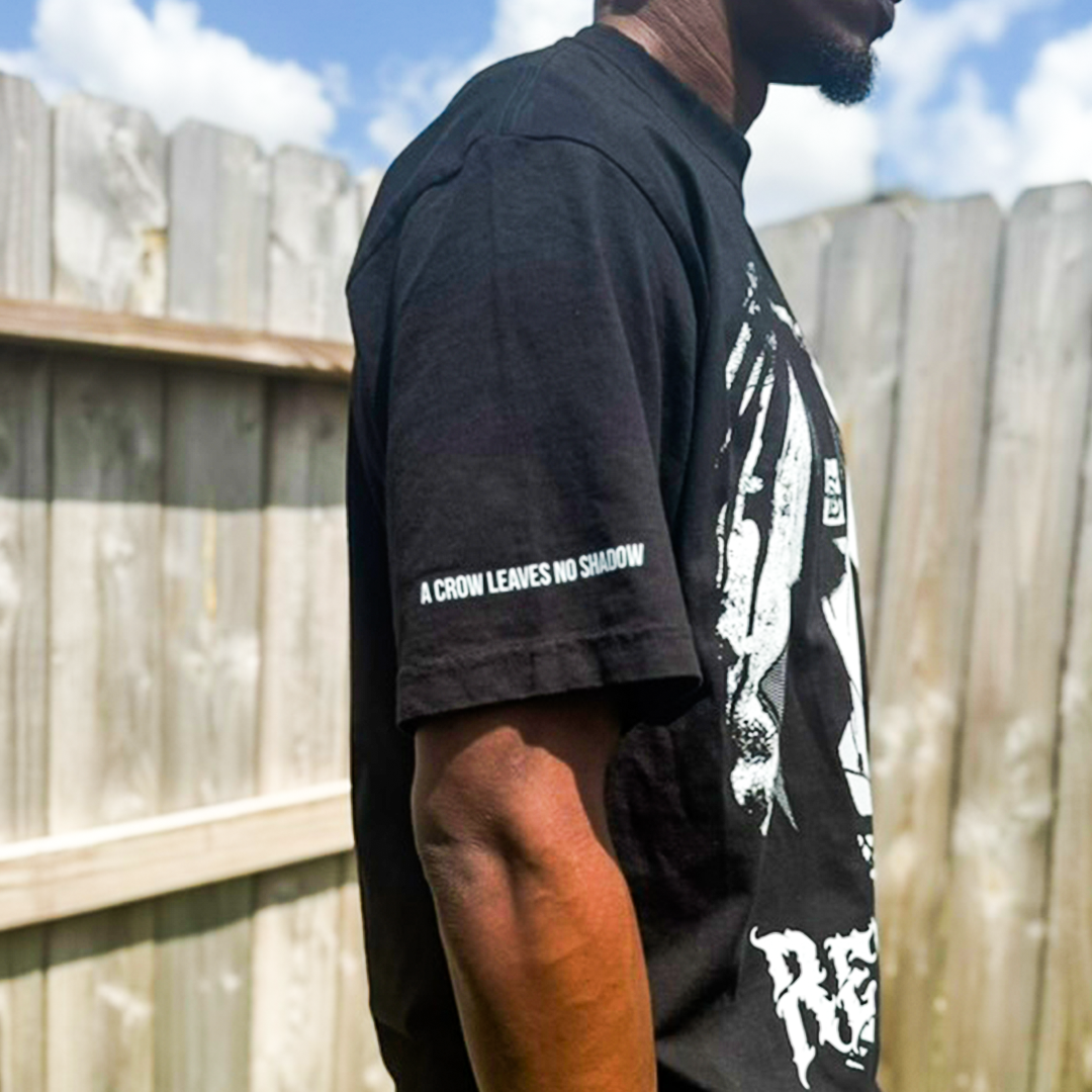 Itachi Oversized Tee - "A Crow Leaves No Shadow"
